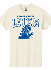 Lincolnview Lancers on Natural Youth/Adult T-Shirt