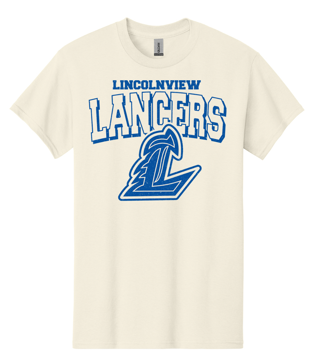 Lincolnview Lancers on Natural T-Shirt
