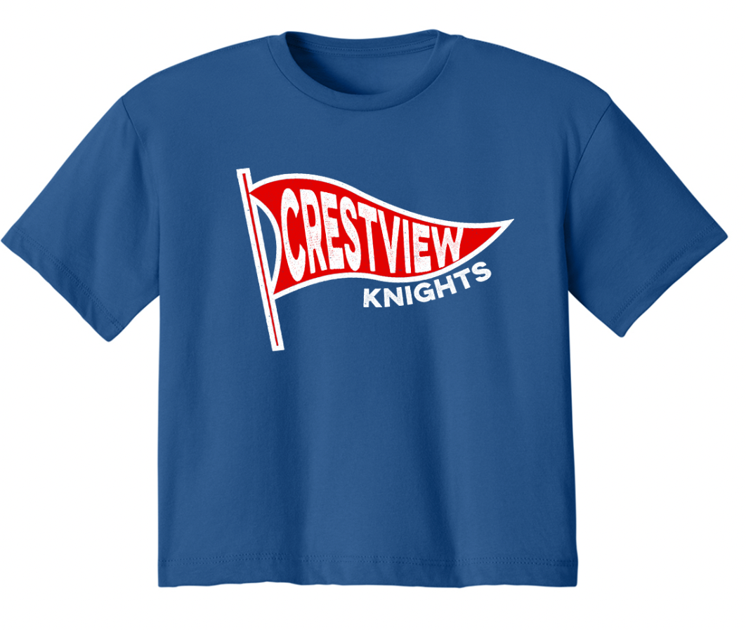 Crestview Pennant Crop Top T-Shirt