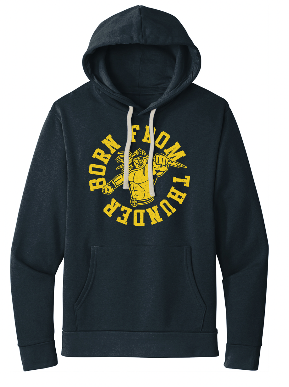 Vintage Born From Thunder Pullover Hoodie