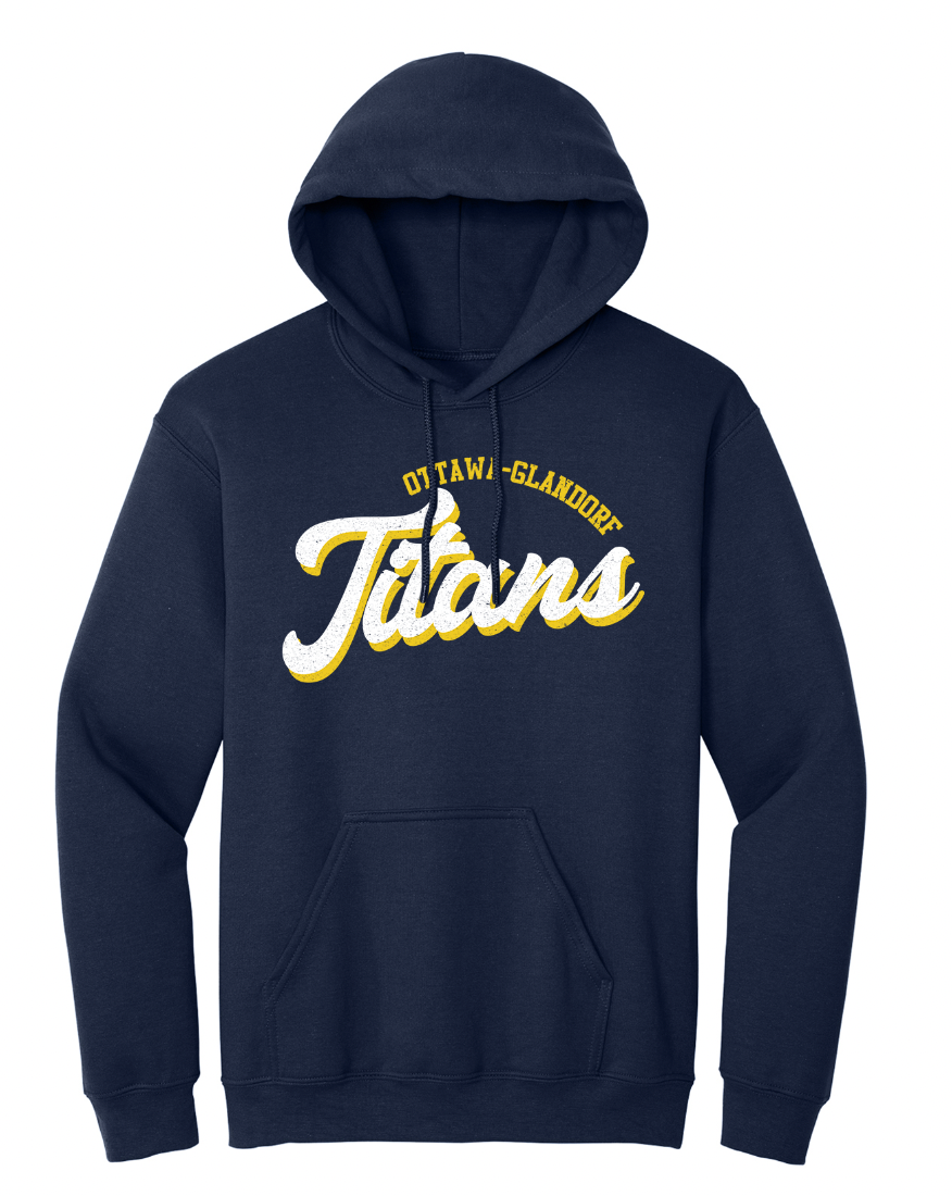 Vintage Scripted Titans Youth/Adult Hoodie