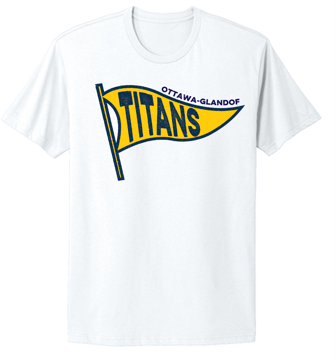Distressed Titans Pennant Youth/Adult T-Shirt