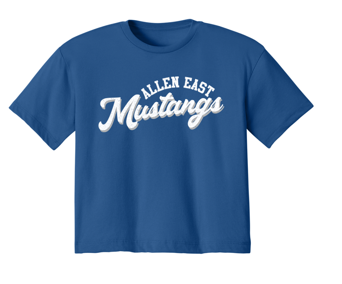 Vintage Allen East Crop Top T-Shirt