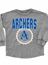 Youth / Adult School Faded Oversized Long Sleeve Washed T-Shirt FINAL SALE