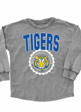 Youth / Adult School Faded Oversized Long Sleeve Washed T-Shirt FINAL SALE