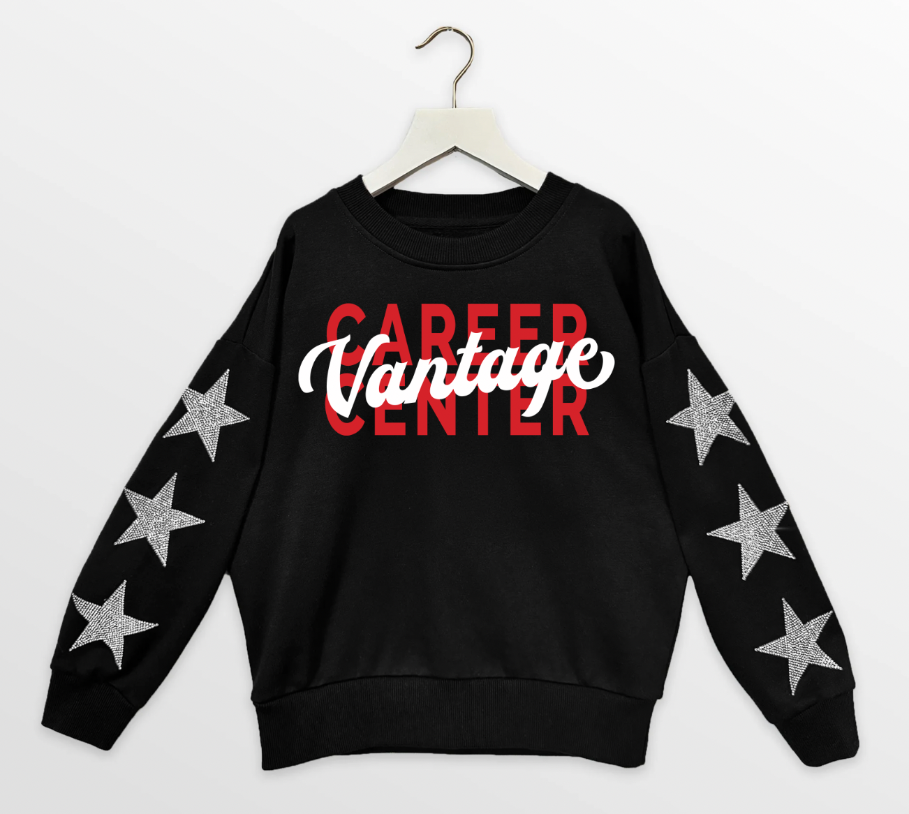 Gameday Couture Rhinestone Sleeve Youth/Adult Sweatshirt Black FINAL SALE