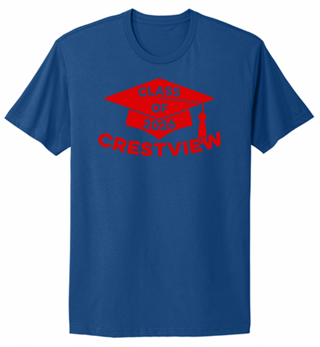 Crestview Class of 2026 Adult Tee/Crew/Hoodie