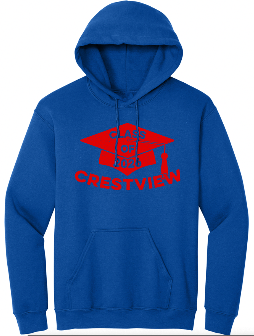 Crestview Class of 2026 Adult Tee/Crew/Hoodie