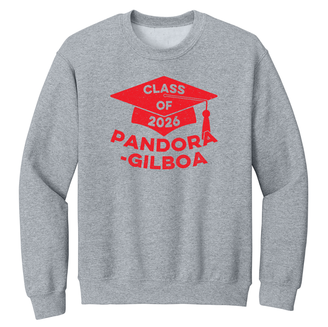 Pandora-Gilboa Senior Class of 2026 Adult Tee/Crew/Hoodie