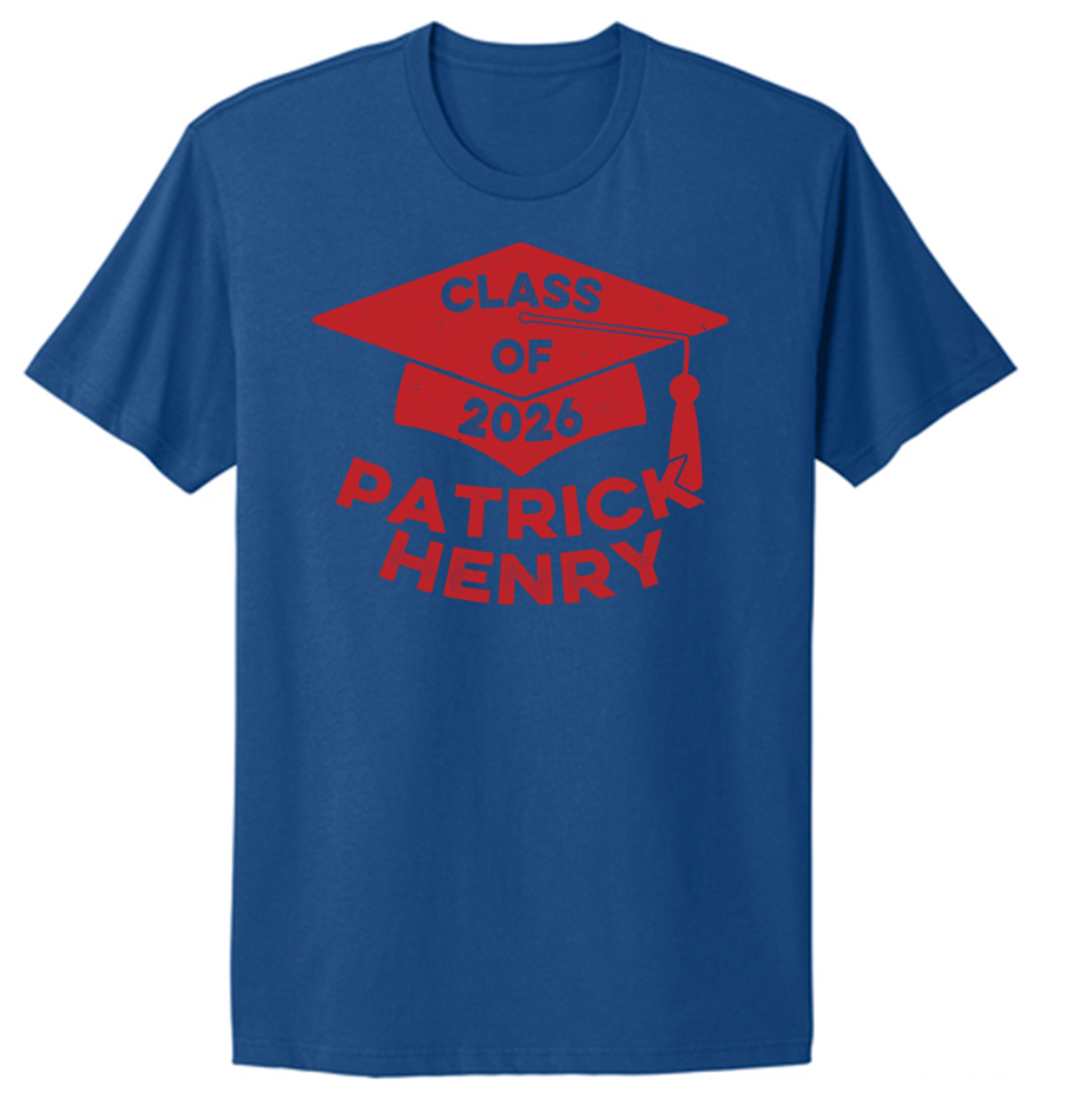 Patrick Henry Senior Class of 2026 Adult Tee/Crew/Hoodie