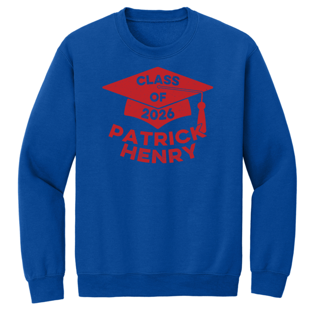 Patrick Henry Senior Class of 2026 Adult Tee/Crew/Hoodie