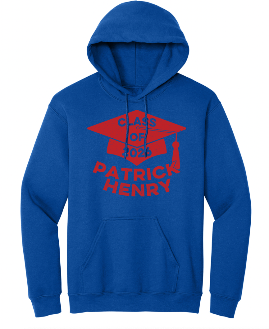 Patrick Henry Senior Class of 2026 Adult Tee/Crew/Hoodie