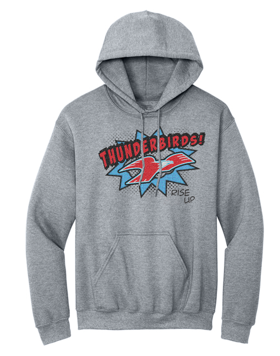LCC T-Birds Comic Youth/Adult Hoodie