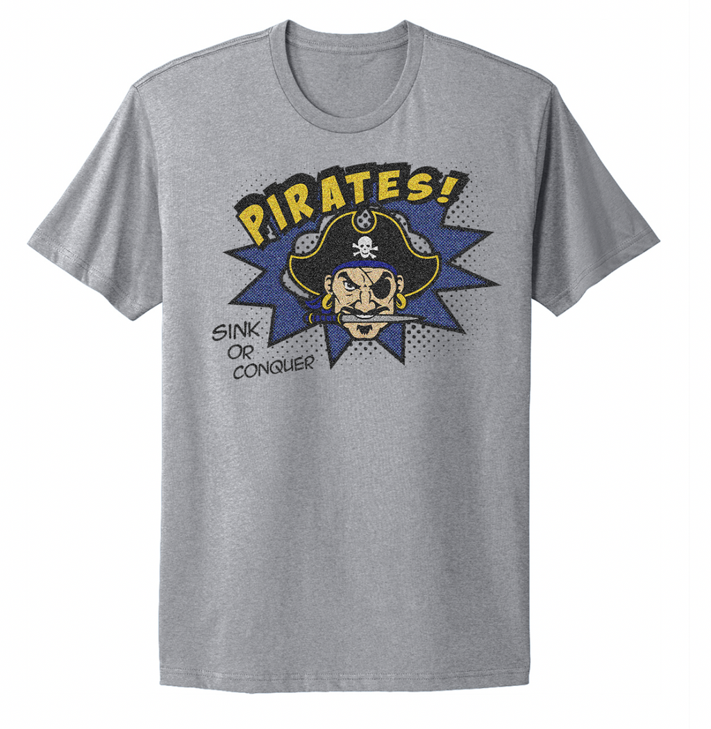 Continental Pirate Comic Infant/Toddler/Youth/Adult T-Shirt