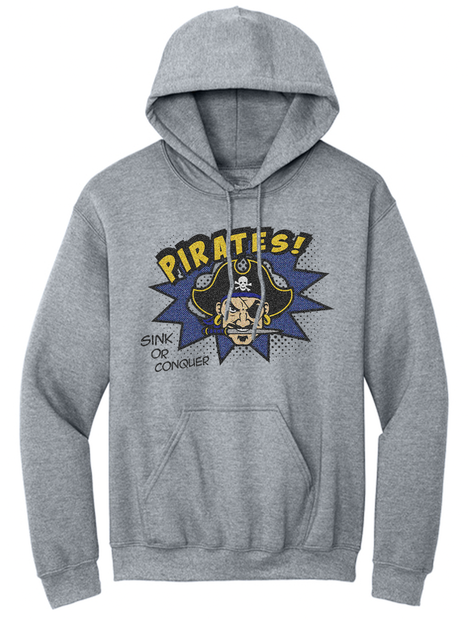 Continental Pirate Comic Youth/Adult Hoodie