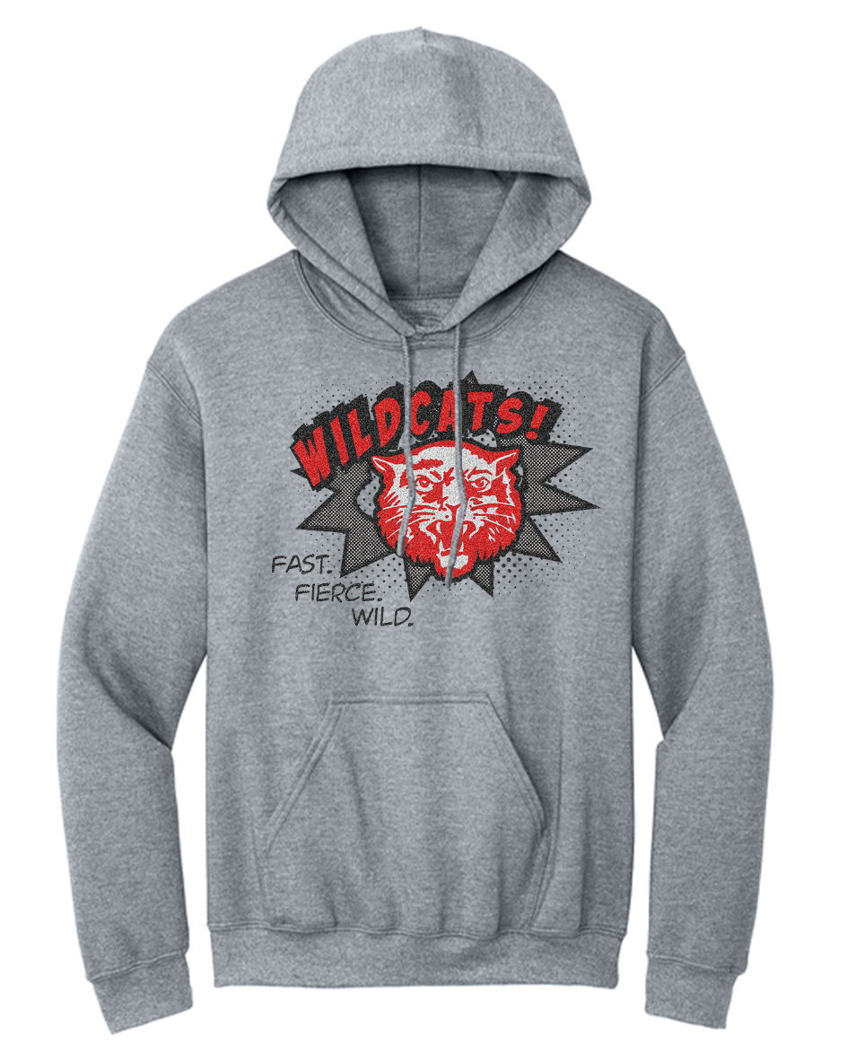 Delphos Jefferson Wildcat Comic Youth/Adult Hoodie
