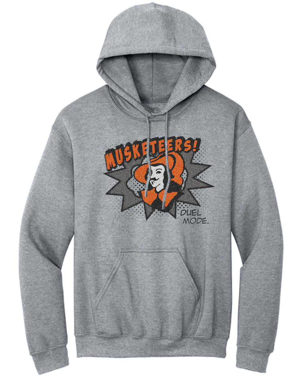 Fort Jennings Musketeer Comic Youth/Adult Hoodie