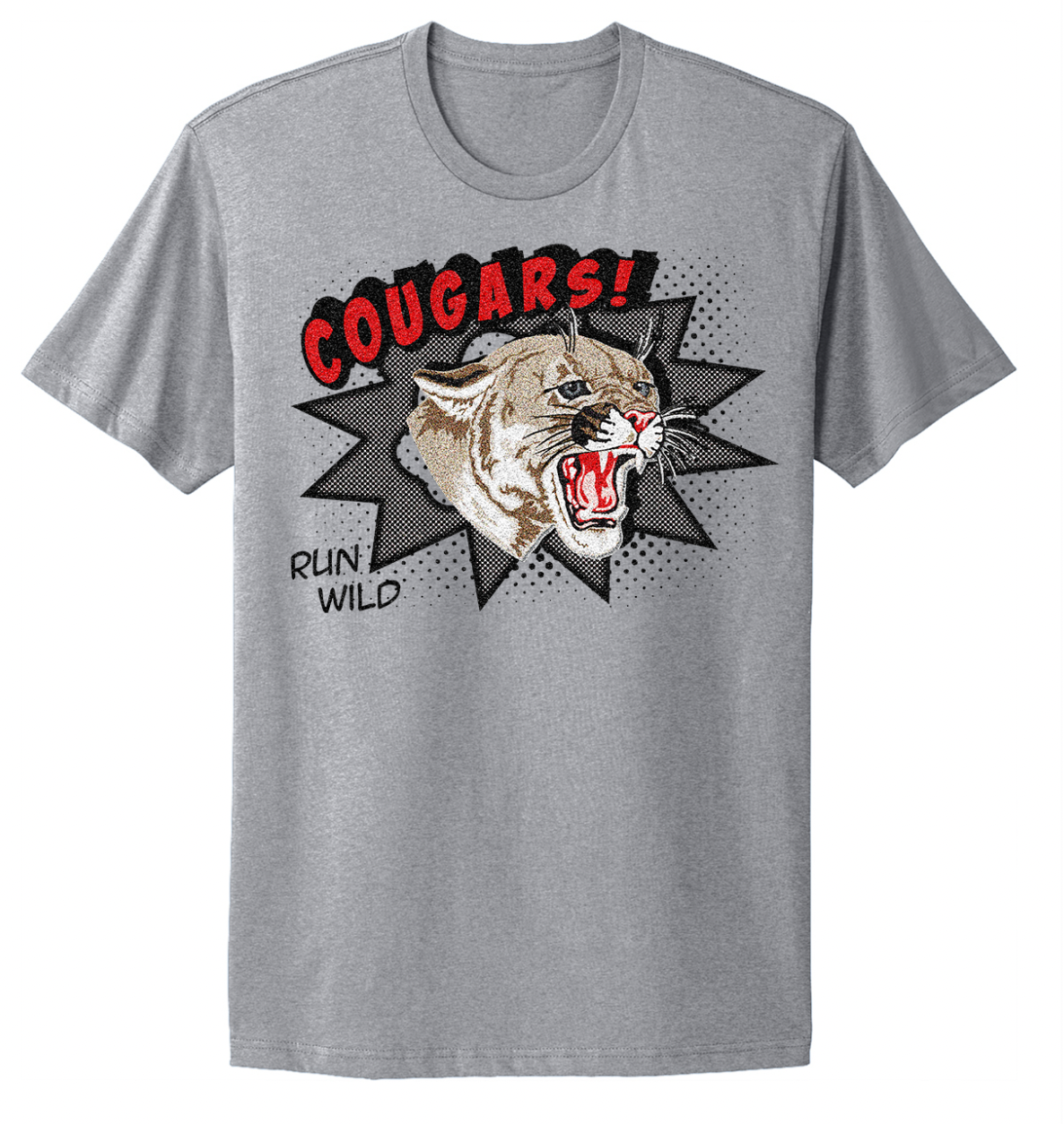 Van Wert Cougar Comic Infant/Toddler/Youth/Adult T-Shirt