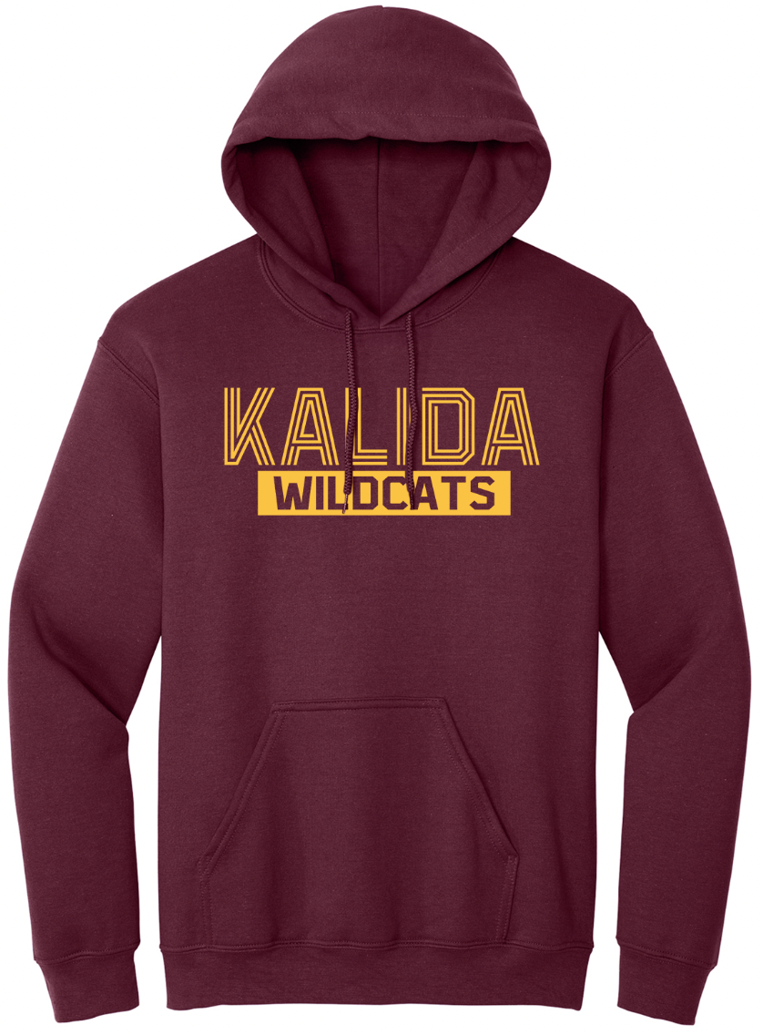 Kalida Striped Font Youth/Adult Hoodie