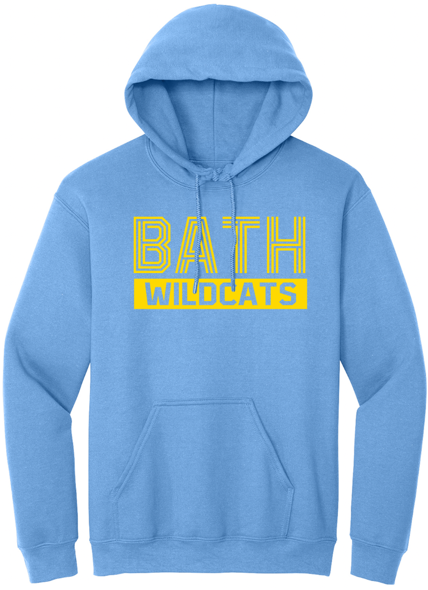 Bath Striped Font Youth/Adult Hoodie