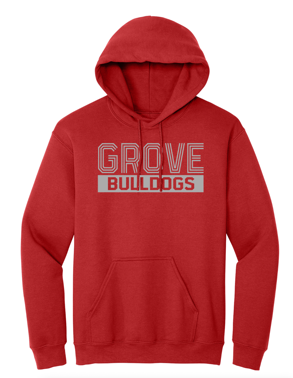 Columbus Grove Striped Font Youth/Adult Hoodie