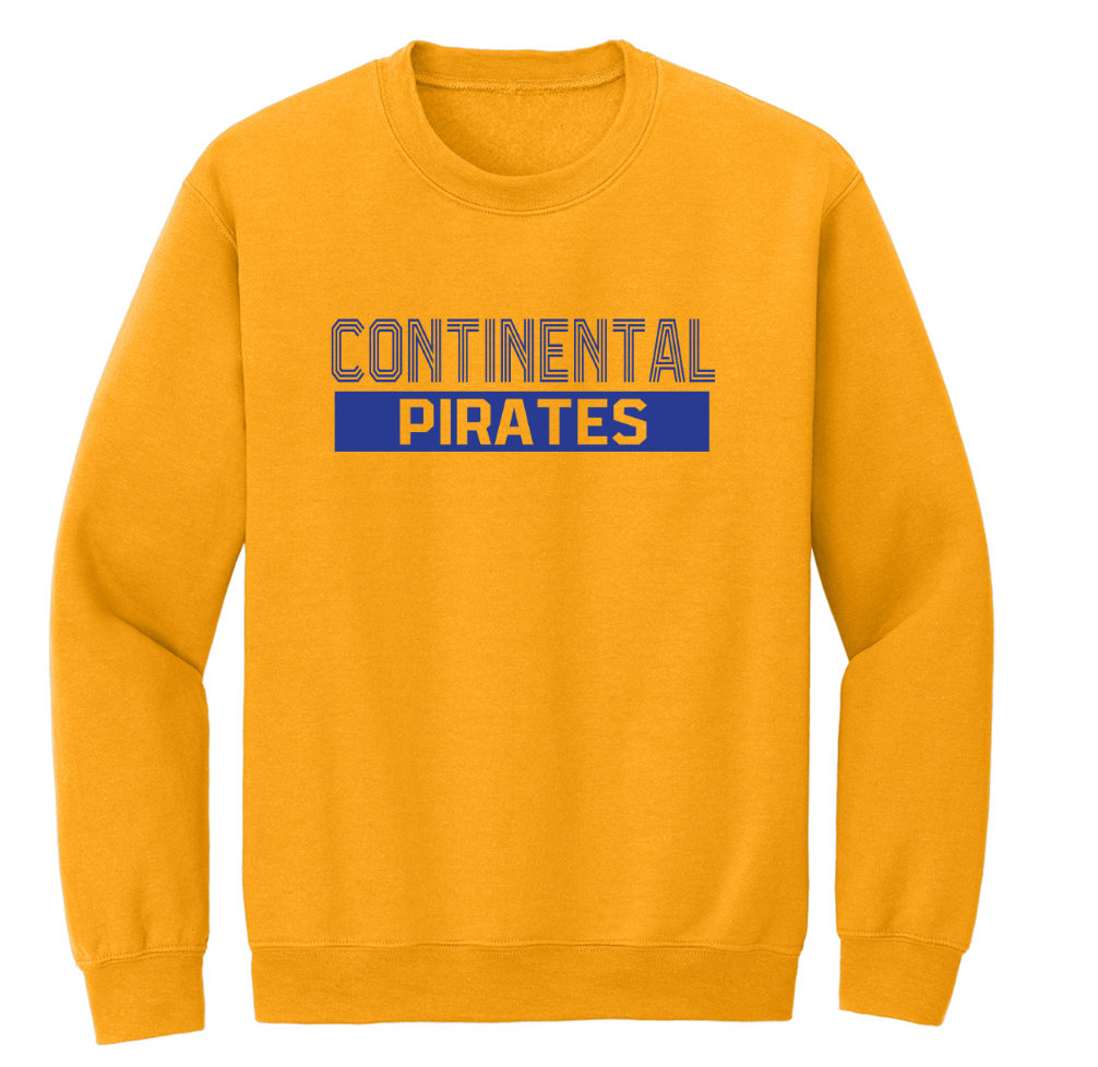 Continental Striped Font Youth/Adult Crew