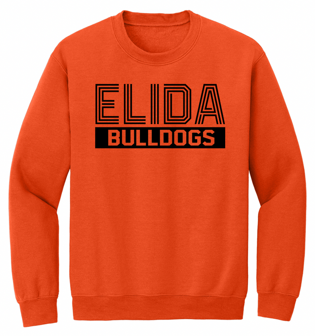 Elida Striped Font Youth/Adult Crew