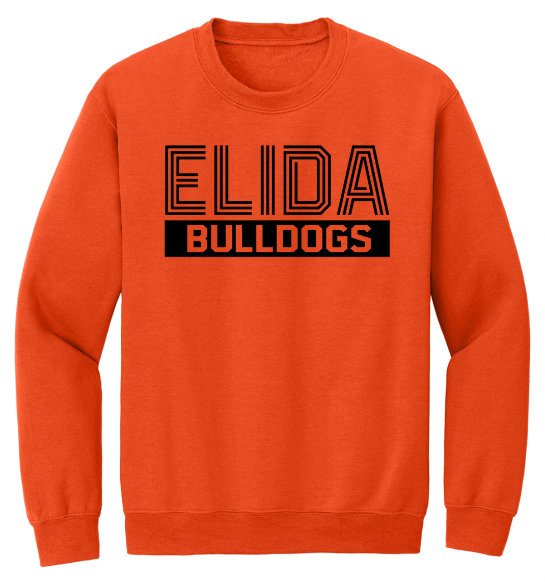 Elida Striped Font Youth/Adult Crew
