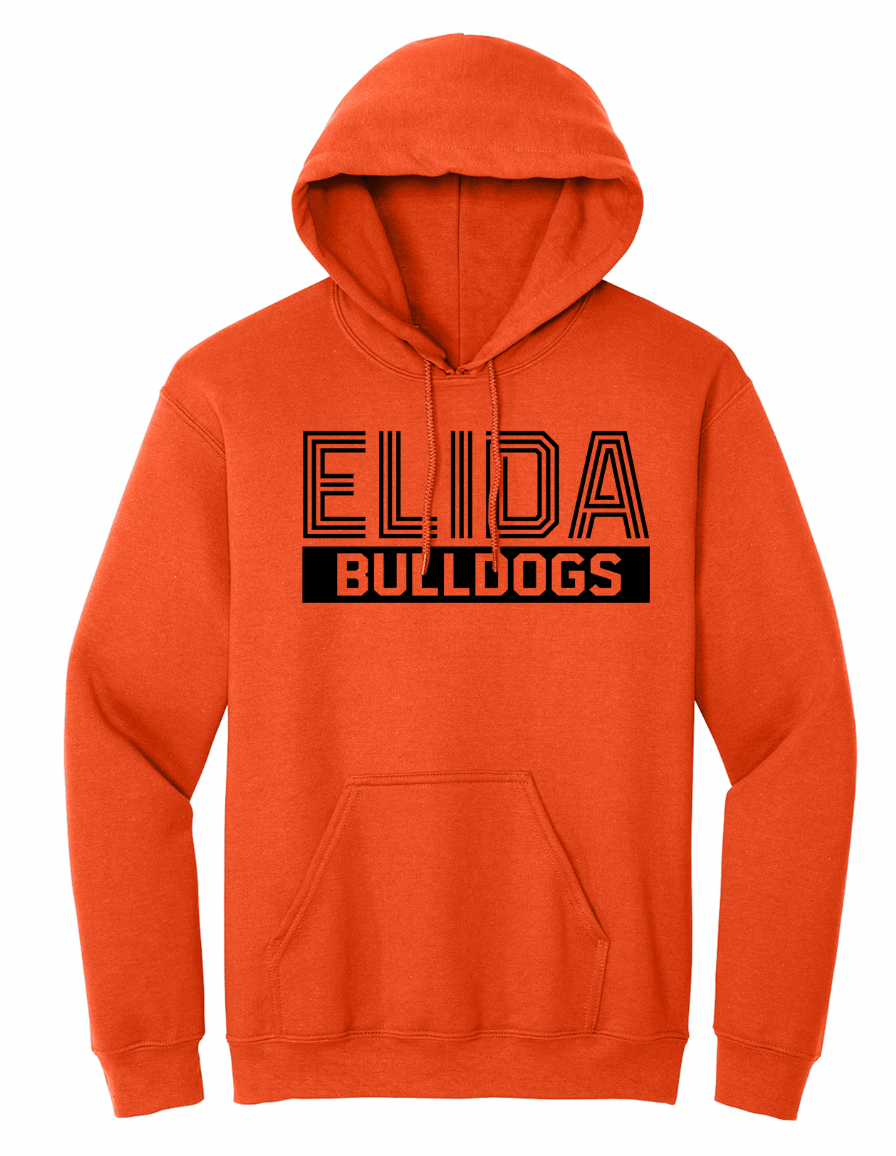 Elida Striped Font Youth/Adult Hoodie