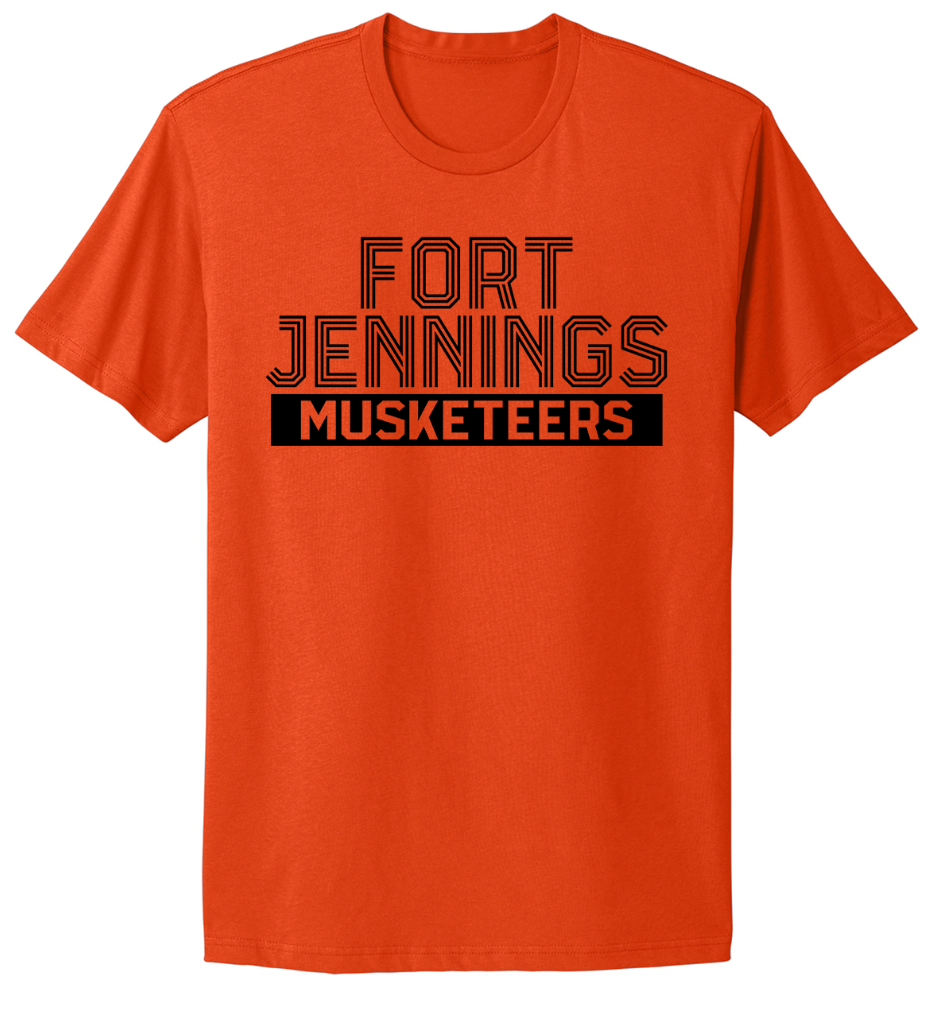 Fort Jennings Striped Font Infant/Toddler/Youth/Adult T-Shirt