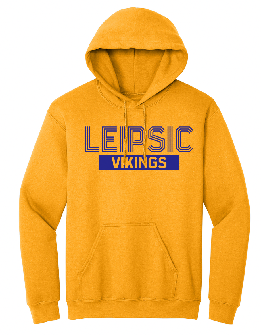 Leipsic Striped Font Youth/Adult Hoodie