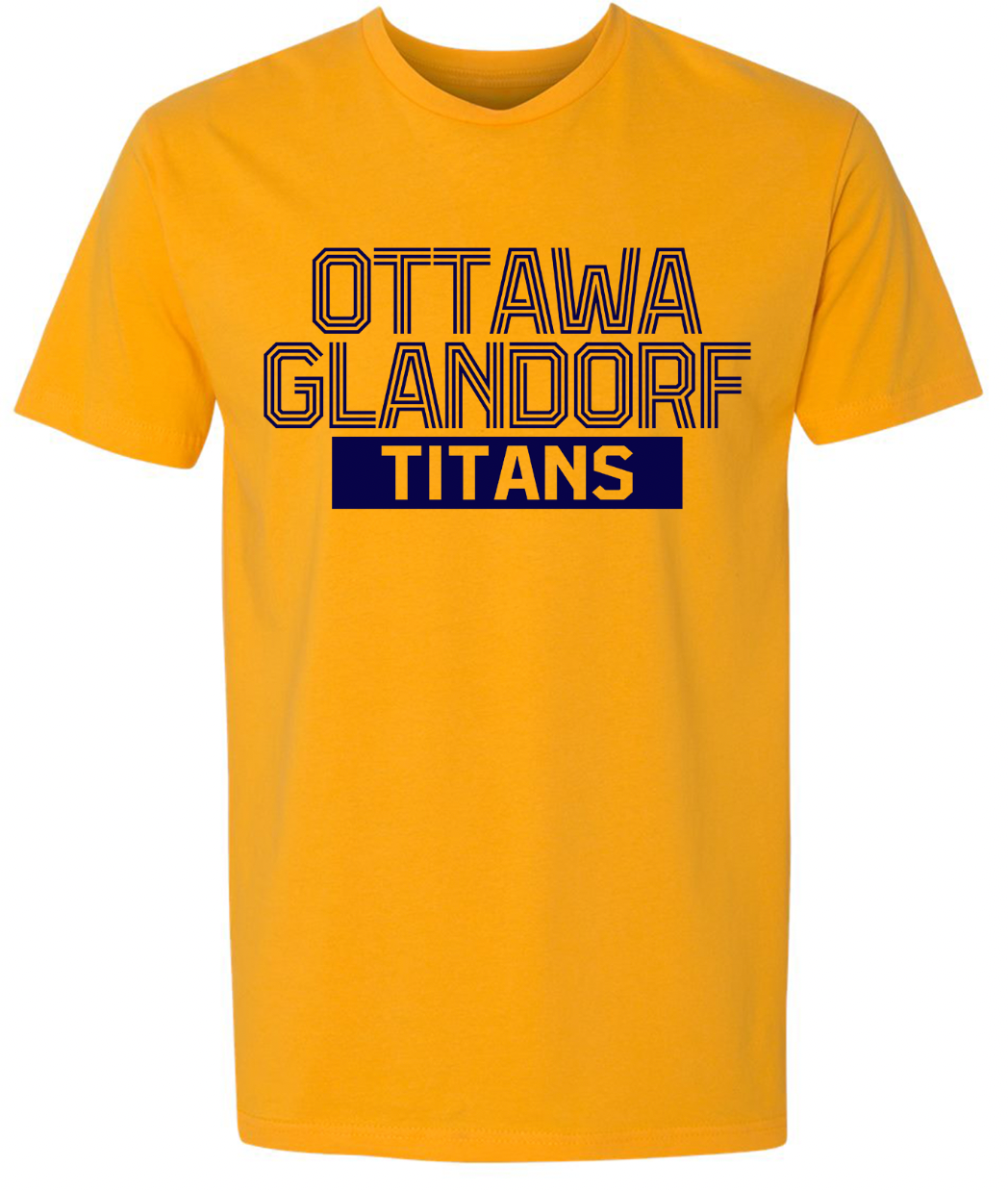 Ottawa-Glandorf Striped Font Infant/Toddler/Youth/Adult T-Shirt