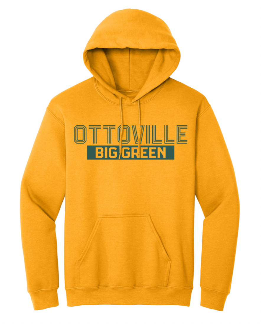 Ottoville Striped Font Youth/Adult Hoodie