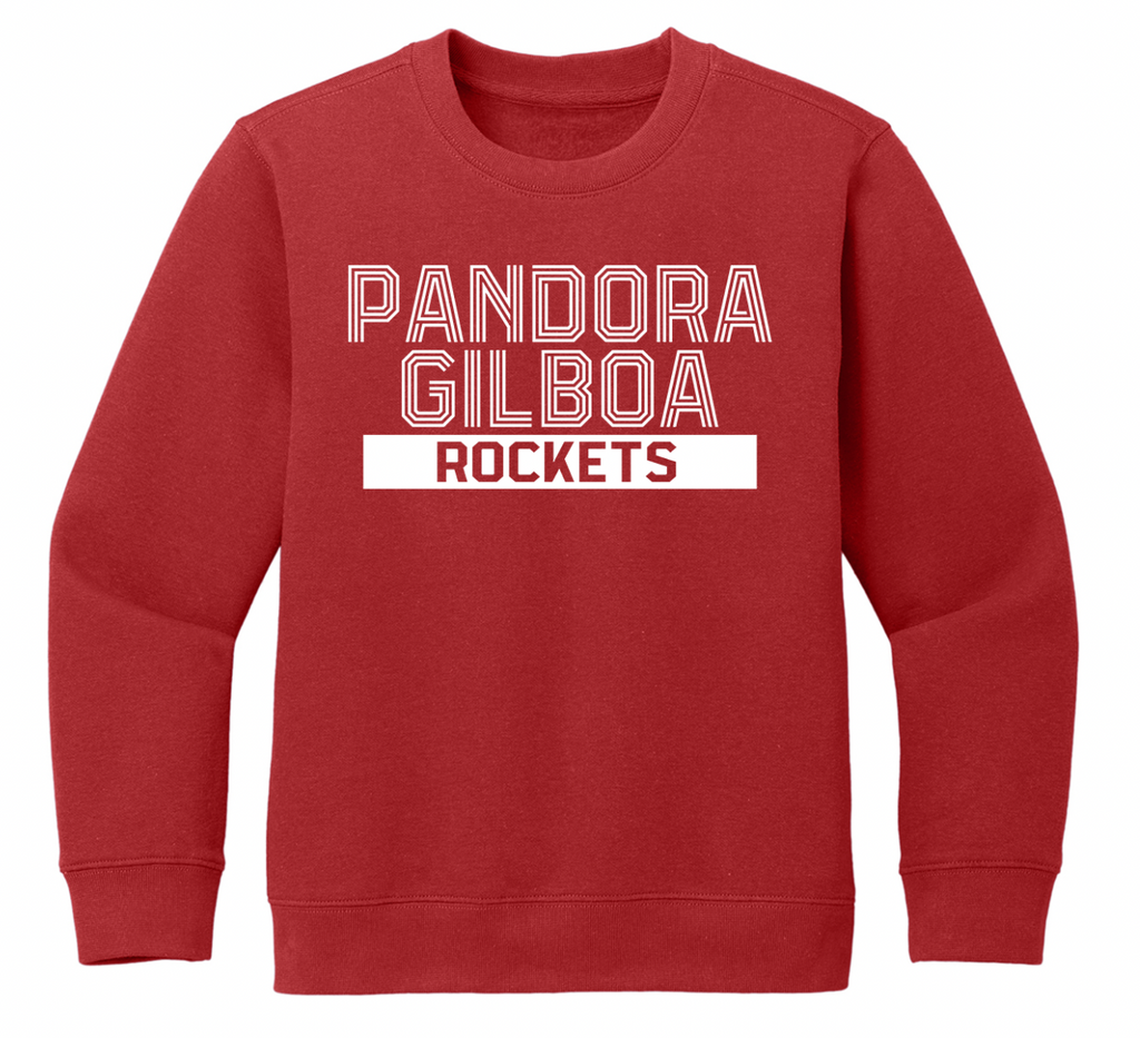Pandora-Gilboa Striped Font Youth/Adult Crew