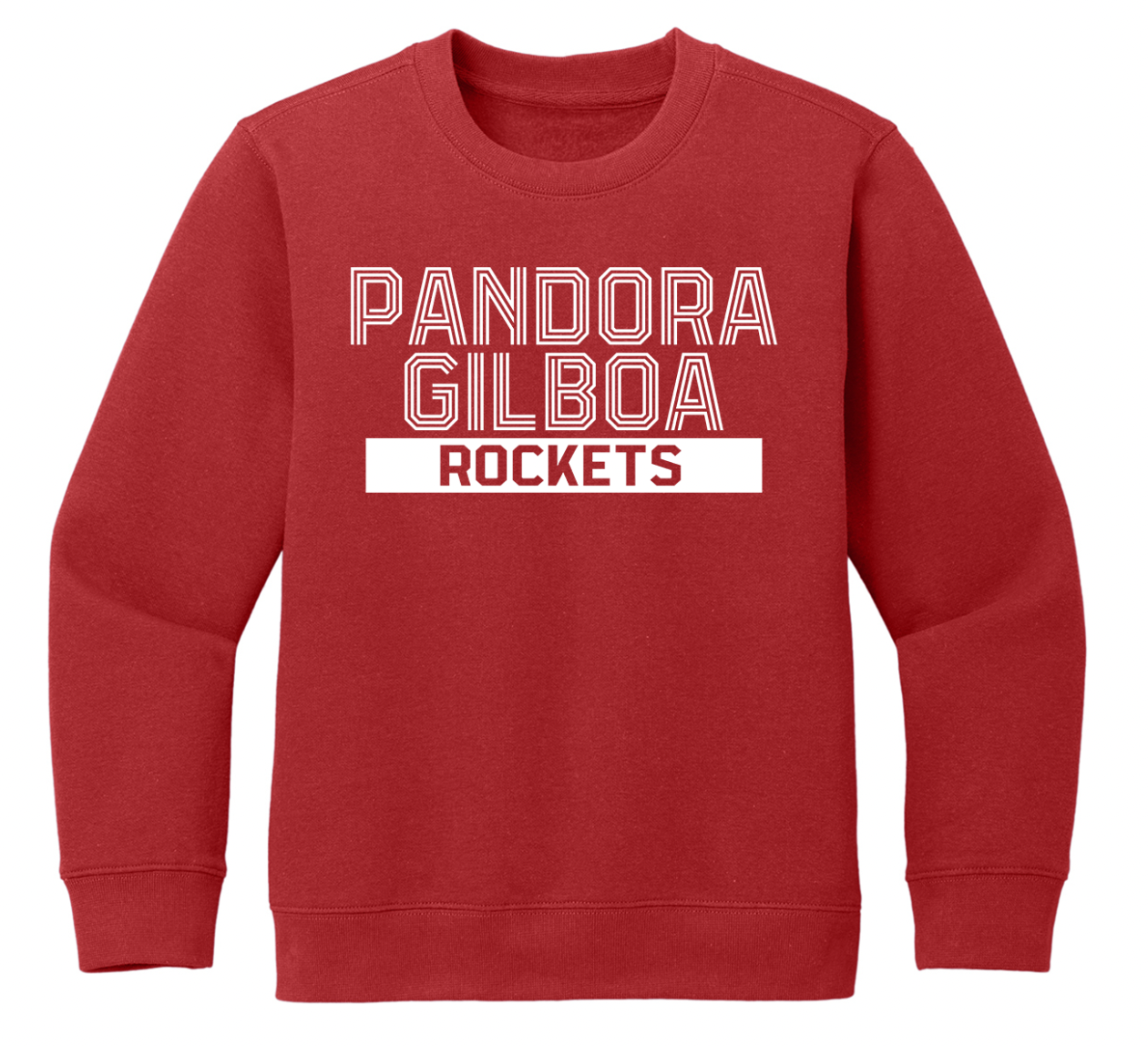 Pandora-Gilboa Striped Font Youth/Adult Crew