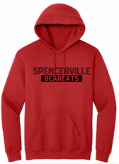 Spencerville Striped Font Youth/Adult Hoodie