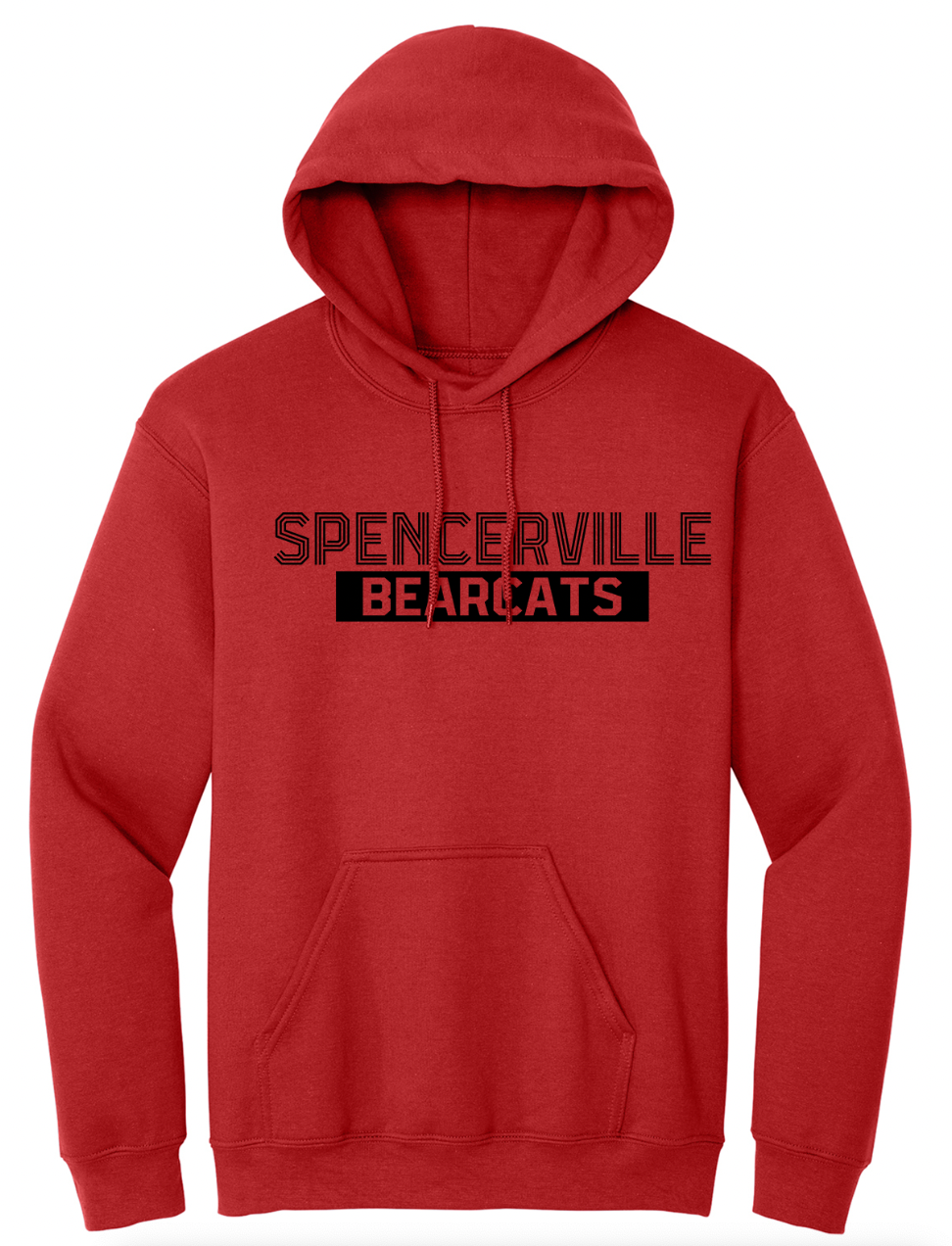 Spencerville Striped Font Youth/Adult Hoodie