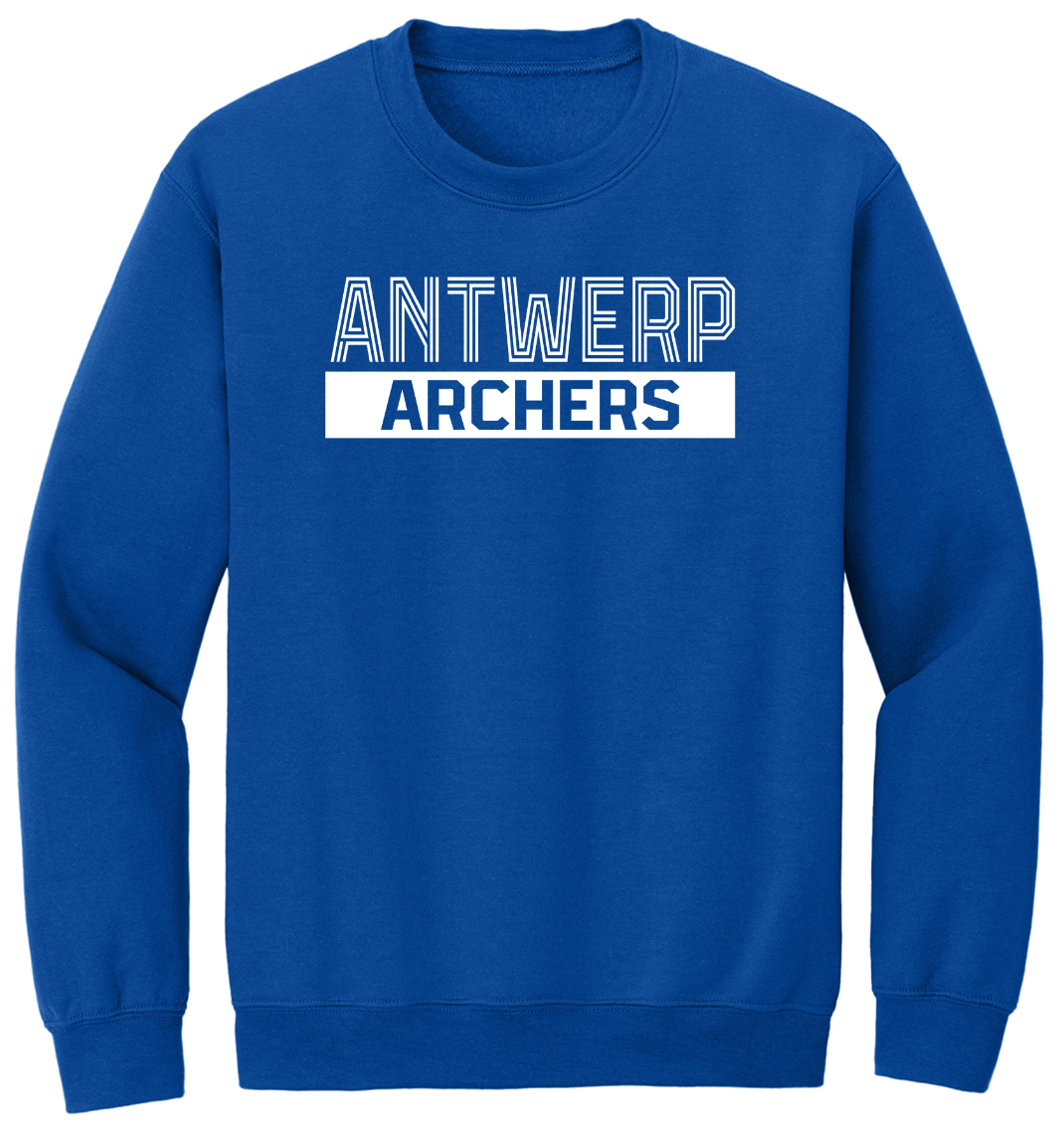 Antwerp Striped Font Youth/Adult Crew