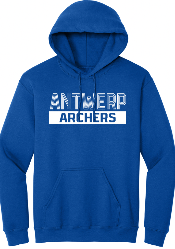 Antwerp Striped Font Youth/Adult Hoodie