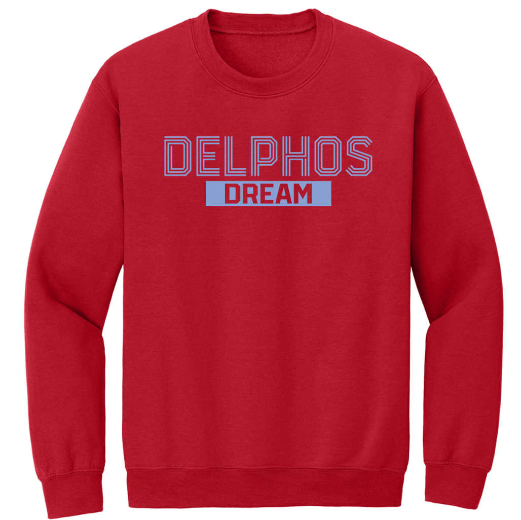 Delphos Dream Striped Font Youth/Adult Crew