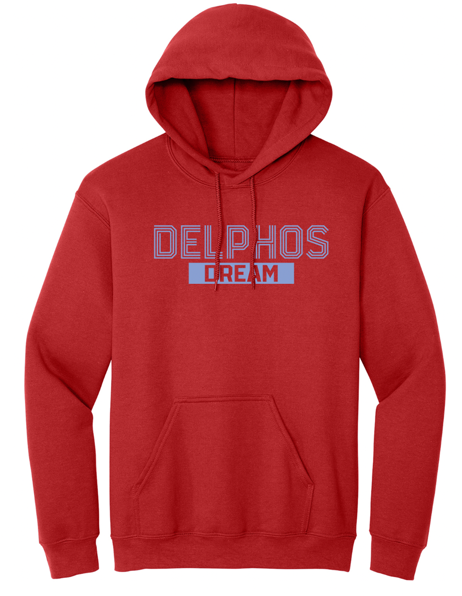 Delphos Dream Striped Font Youth/Adult Hoodie