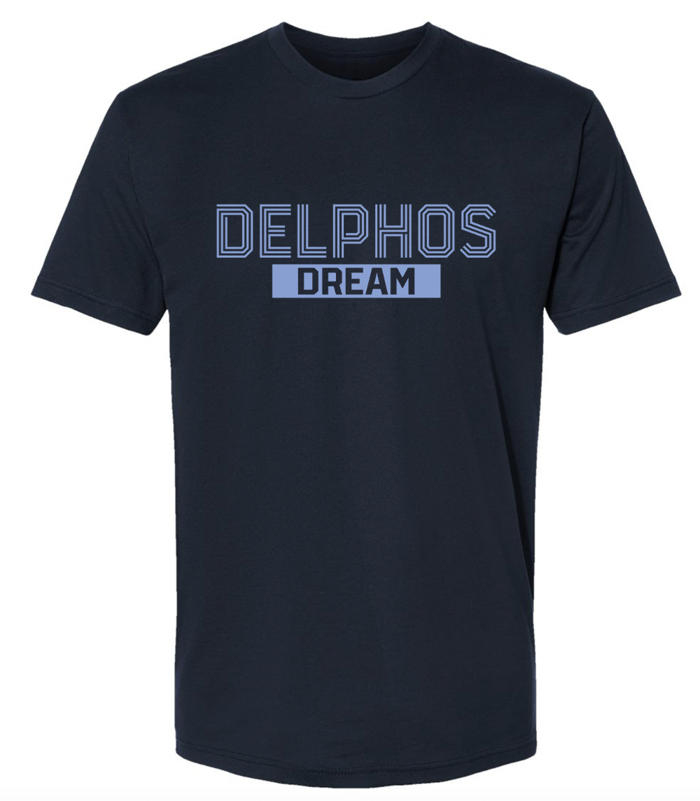 Delphos Dream Stripe Font Infant/Toddler/Youth/Adult T-Shirt