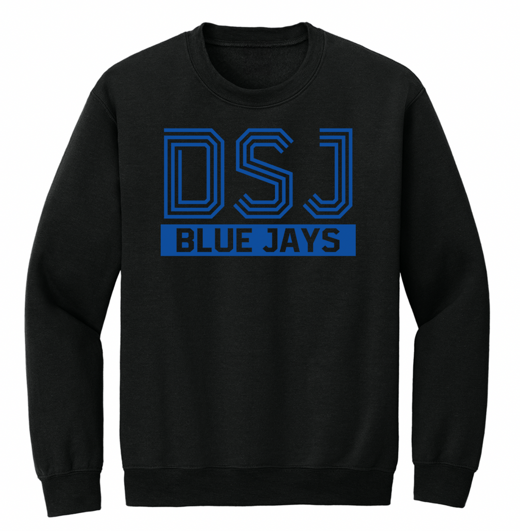 Delphos St. John's Striped Font Youth/Adult Crew