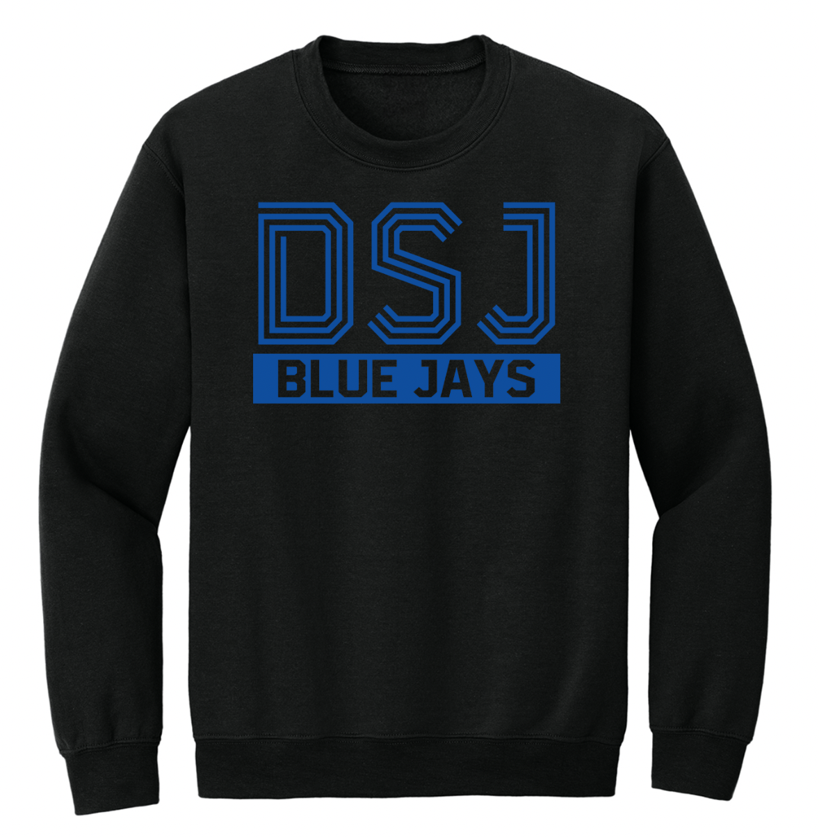 Delphos St. John's Striped Font Youth/Adult Crew