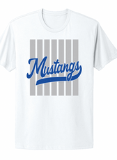 Mustangs Striped Fan Infant/Toddler/Youth/Adult T-Shirt