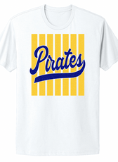 Pirates Striped Fan Infant/Toddler/Youth/Adult T-Shirt