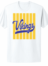 Vikings Striped Fan Infant/Toddler/Youth/Adult T-Shirt