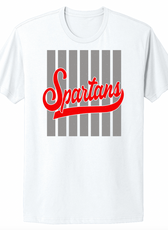 Spartans Striped Fan Infant/Toddler/Youth/Adult T-Shirt