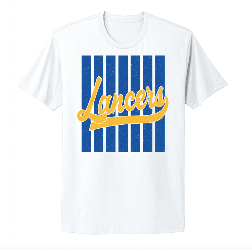 Lancers Striped Fan Infant/Toddler/Youth/Adult T-Shirt
