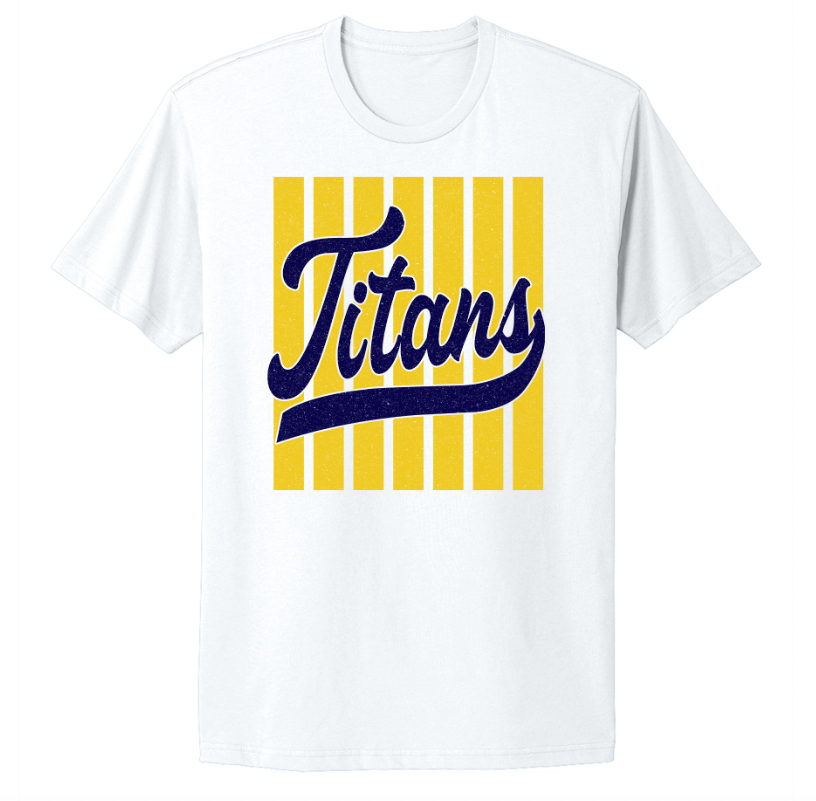 Titans Striped Fan Infant/Toddler/Youth/Adult T-Shirt